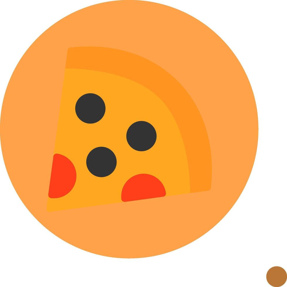 Pizza Slice Colorful Icon Icon vector