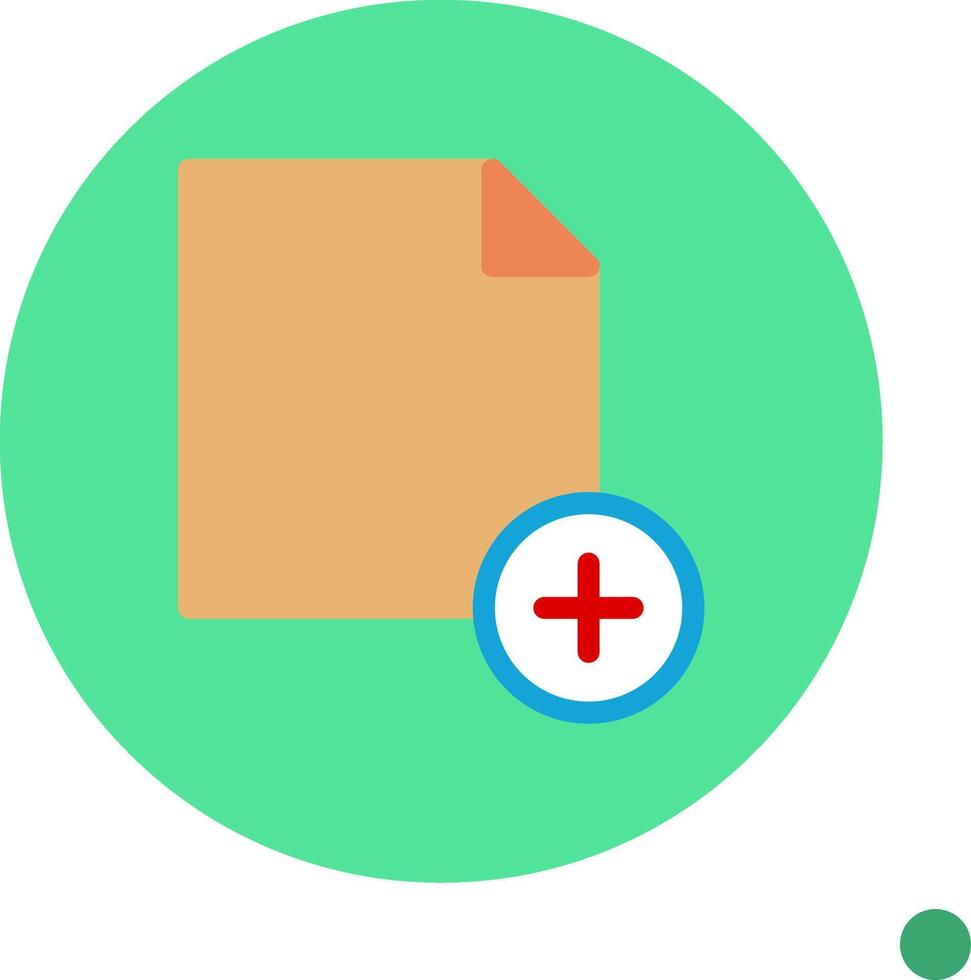 New File Colorful Icon Icon vector
