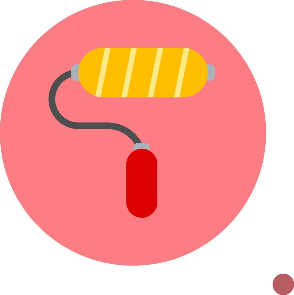 Paint Roller Colorful Icon Icon vector