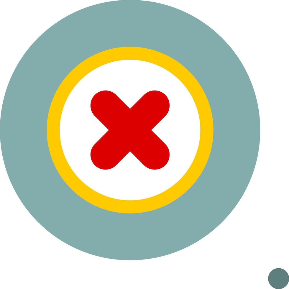 Cancel Colorful Icon Icon vector