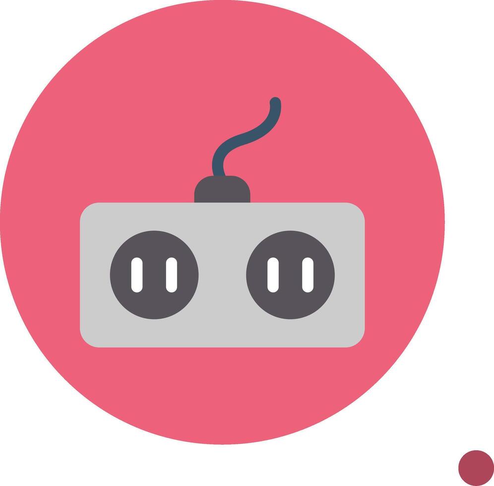 Power Socket Colorful Icon Icon vector