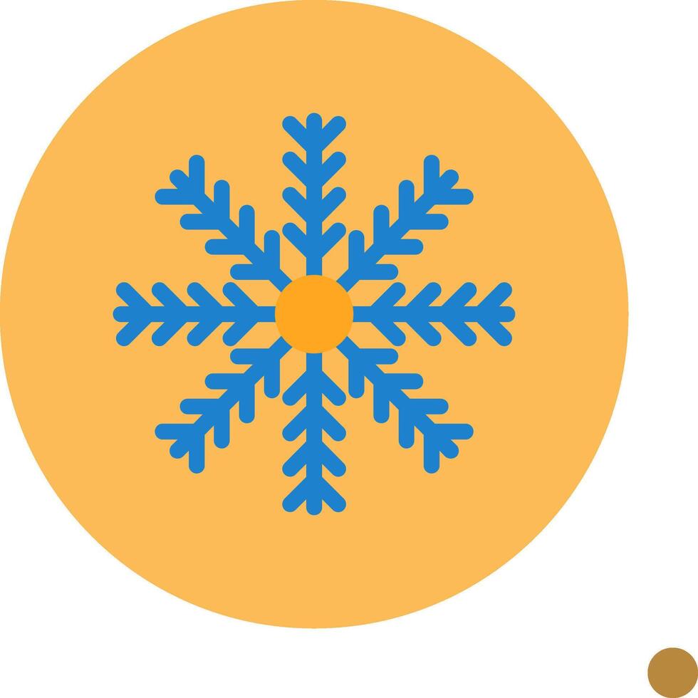Snow Flake Colorful Icon Icon vector