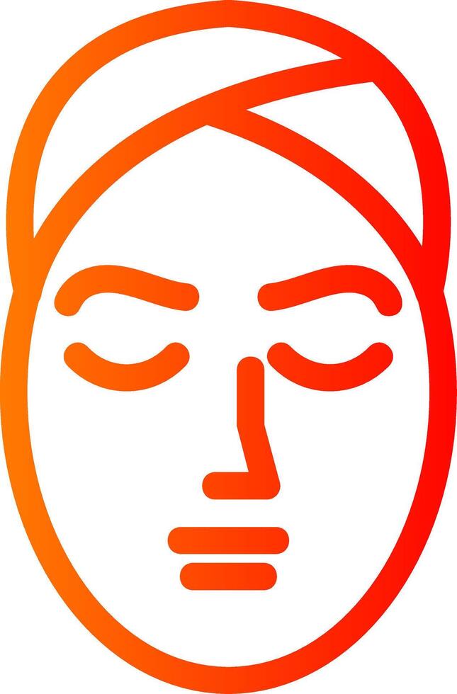 Face Treatment Colorful Icon Icon vector