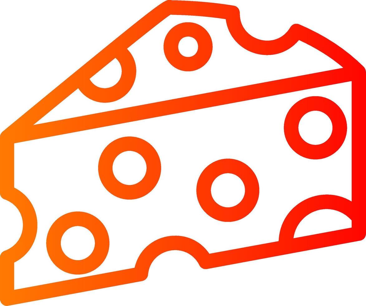 Cheez Colorful Icon Icon vector