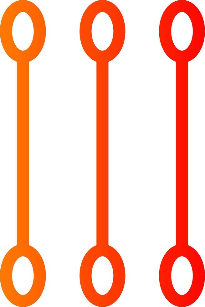Cotton Swab Colorful Icon Icon vector