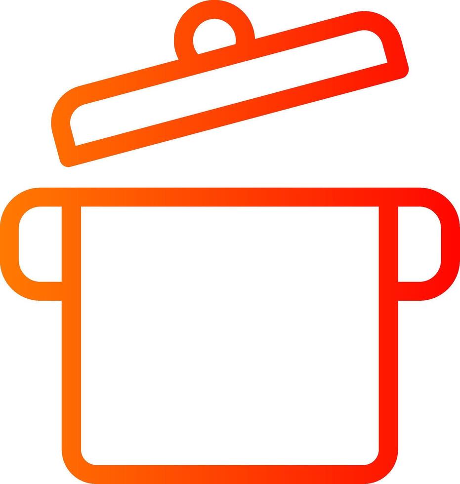 Cooking Pot Colorful Icon Icon vector