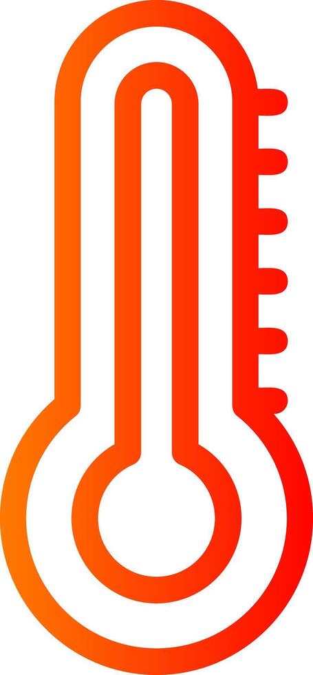 Thermometer Colorful Icon Icon vector