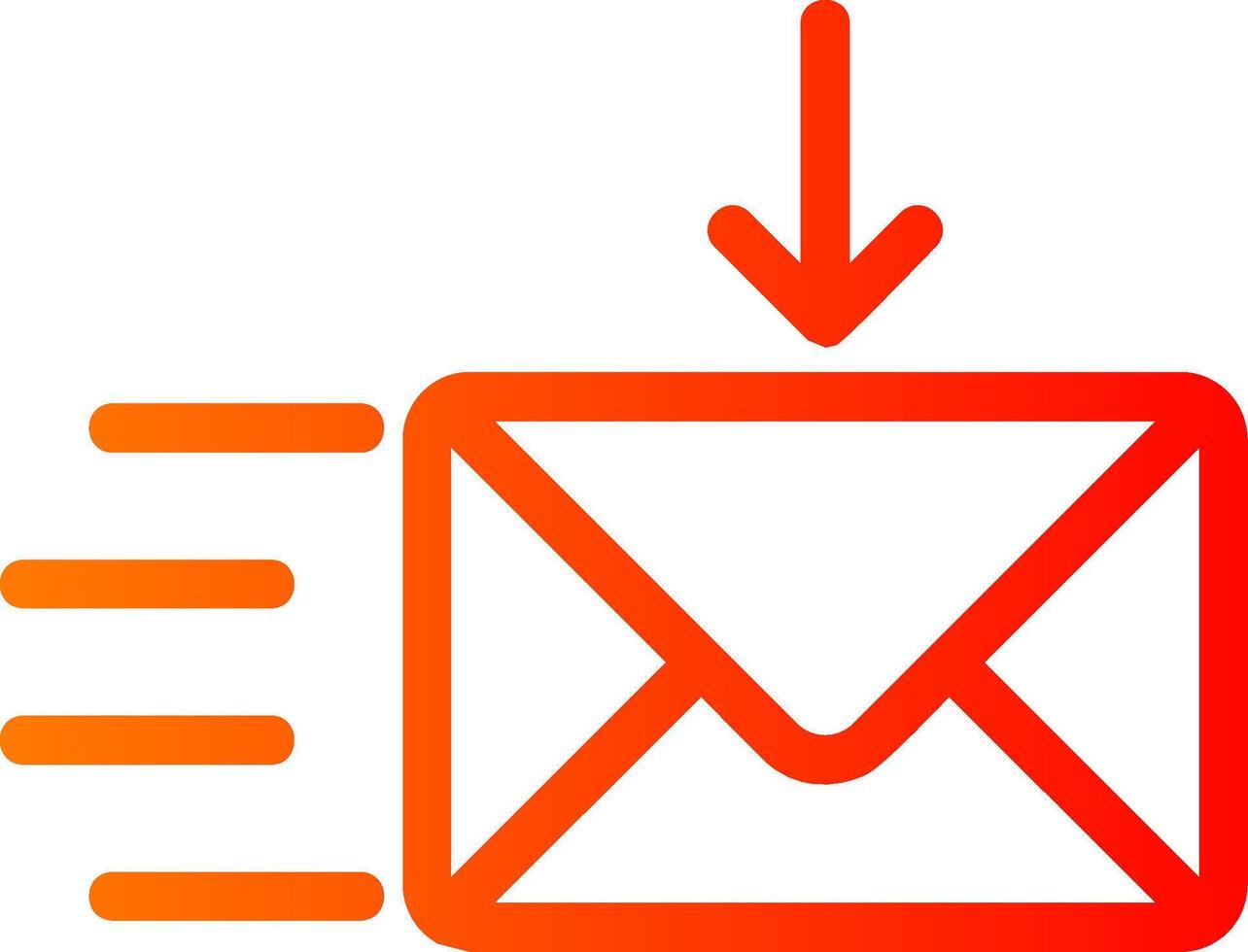 Recieve Colorful Icon Icon vector