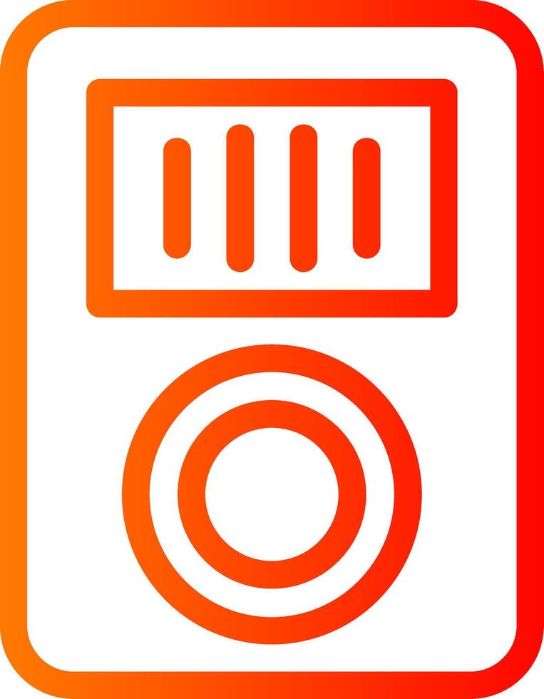 Music Player Colorful Icon Icon vector
