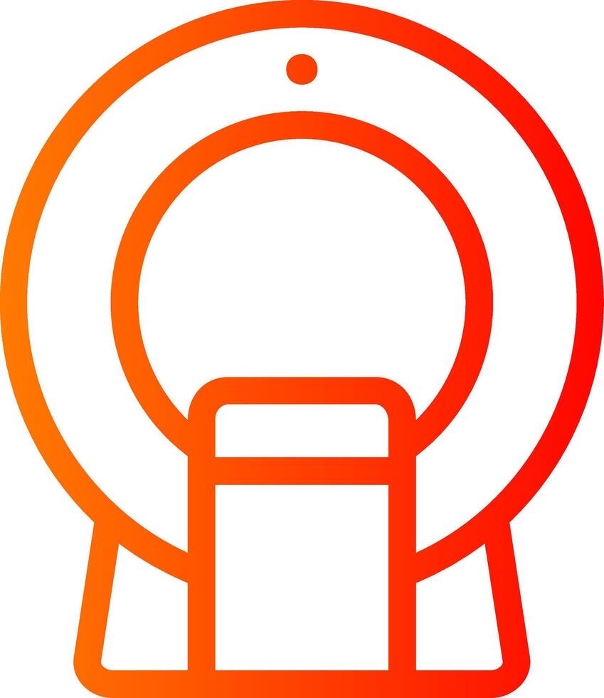 Ct Scan Colorful Icon Icon vector