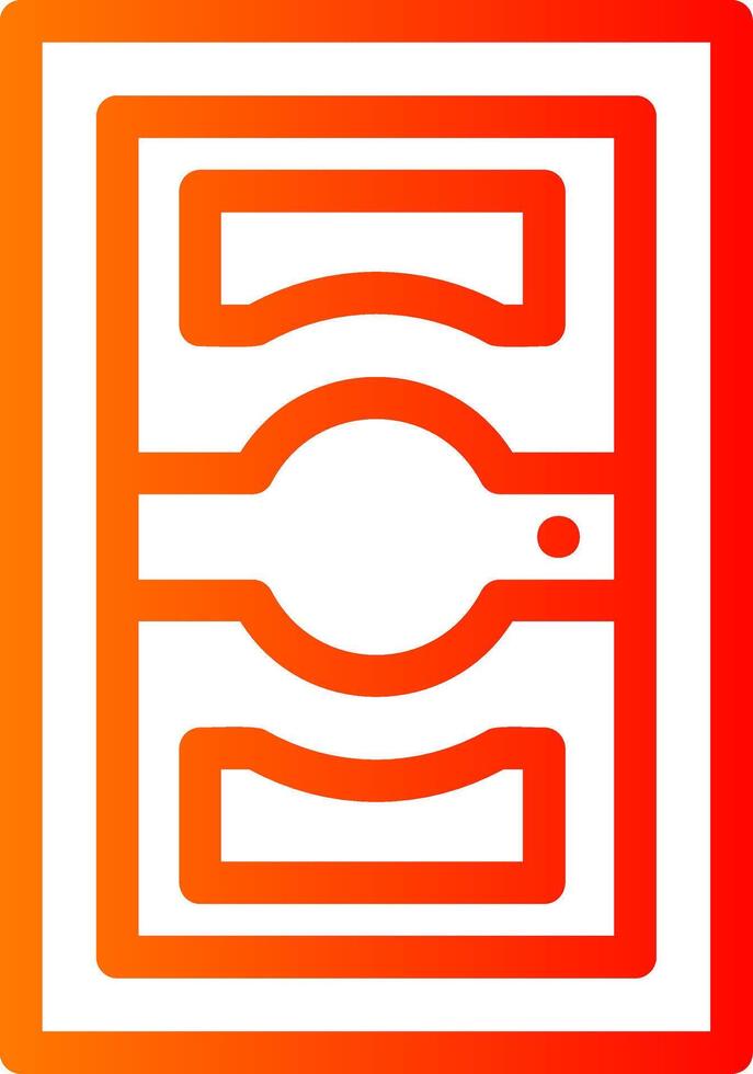 Door Colorful Icon Icon vector