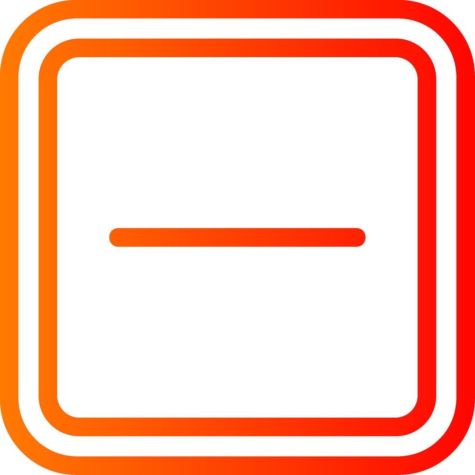 Minus Colorful Icon Icon vector