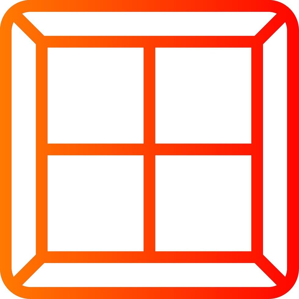 Window Colorful Icon Icon vector
