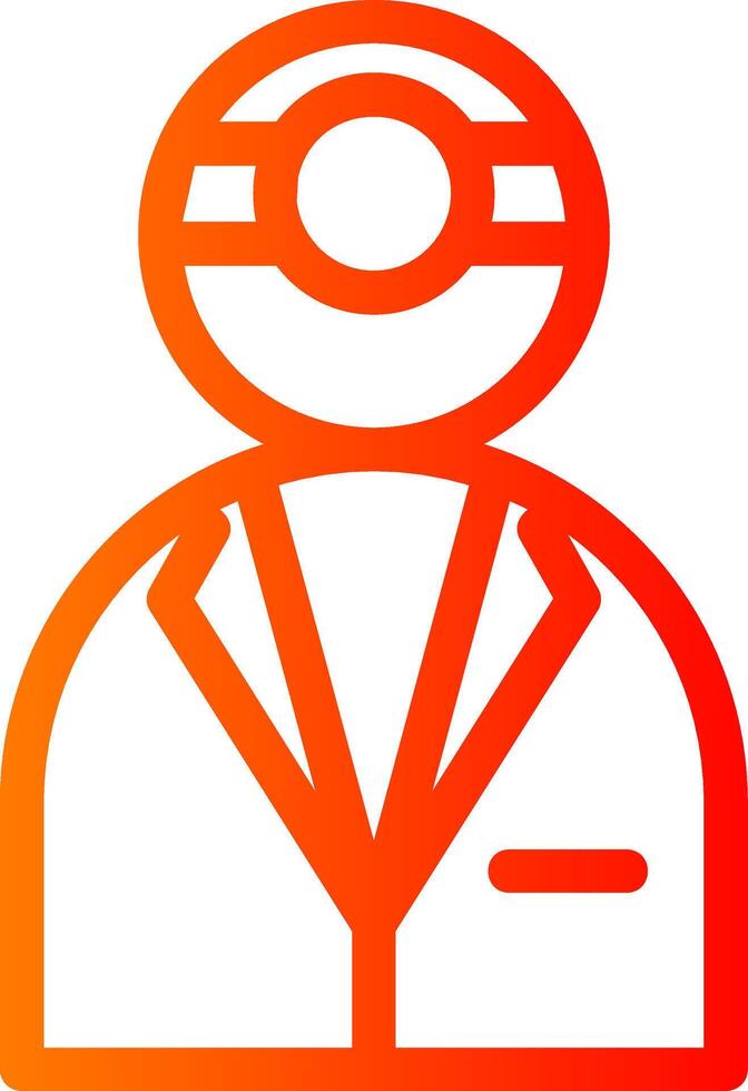 Doctor Colorful Icon Icon vector