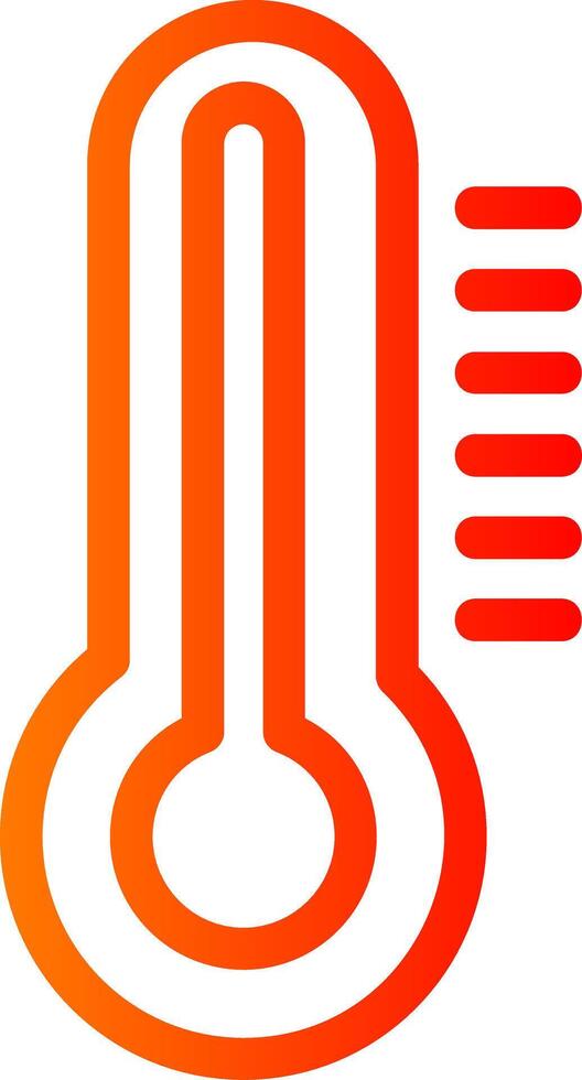 Thermometer Colorful Icon Icon vector