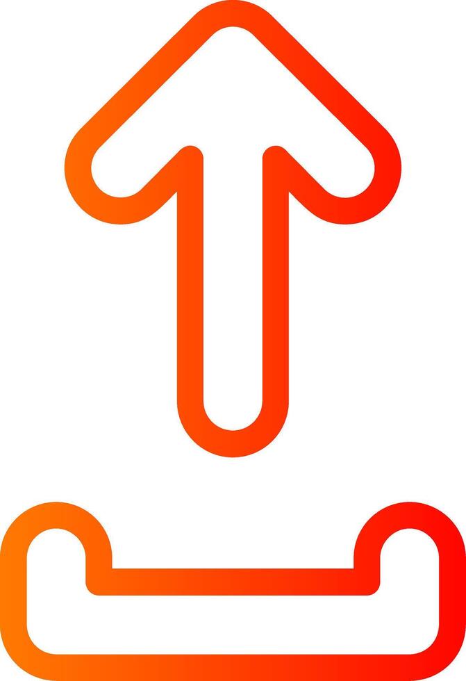 Upload Colorful Icon Icon vector