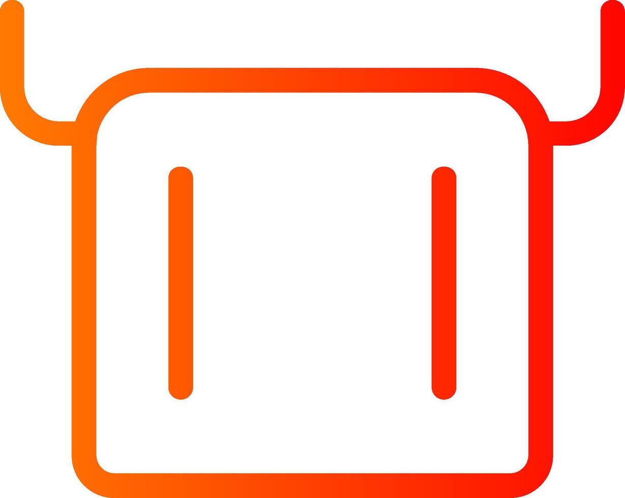 Towel Colorful Icon Icon vector