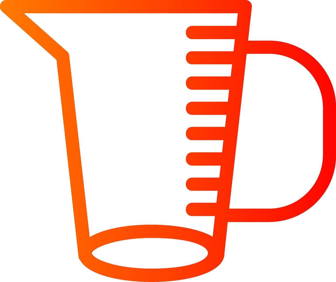 Measuring Jug Colorful Icon Icon vector