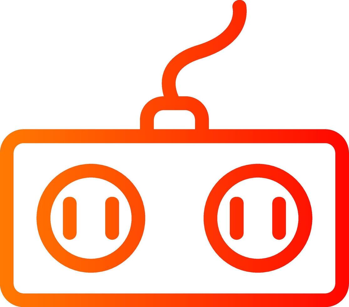 Power Socket Colorful Icon Icon vector