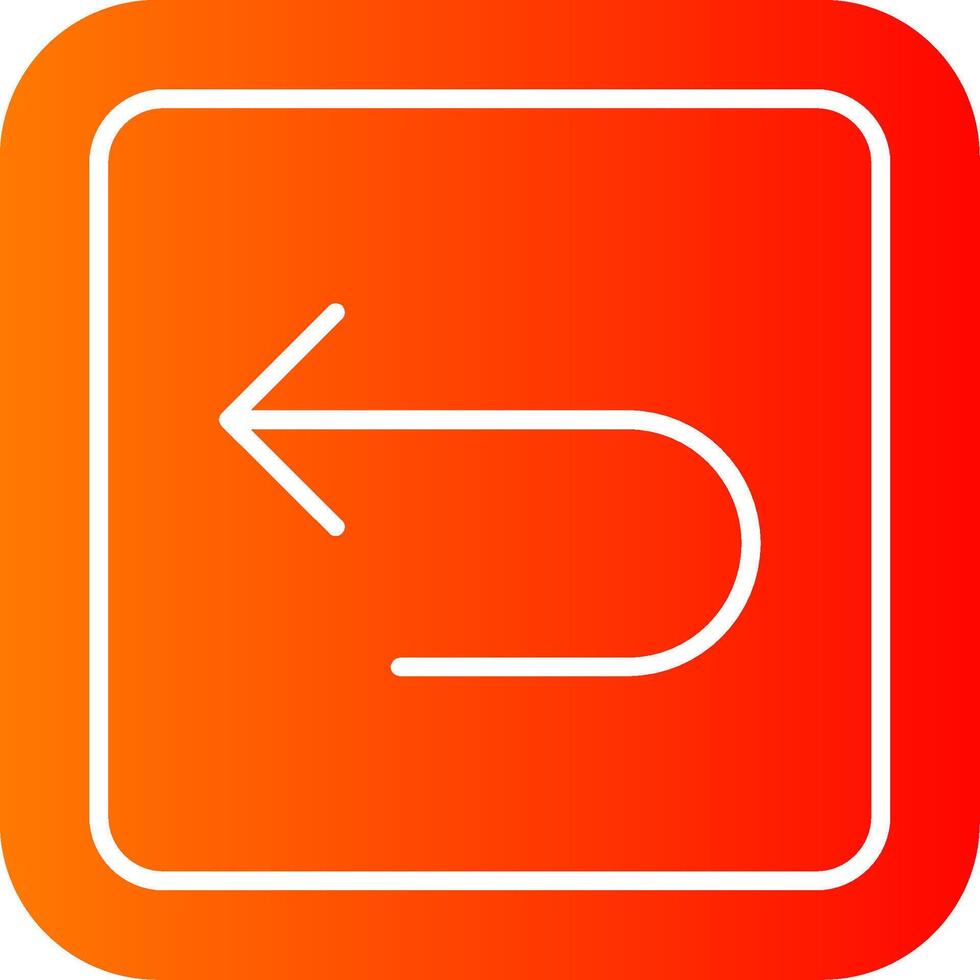 Back Colorful Icon Icon vector