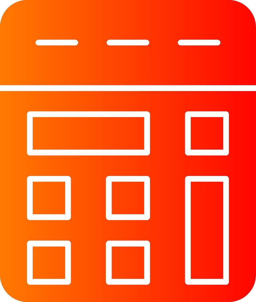 Calculator Colorful Icon Icon vector