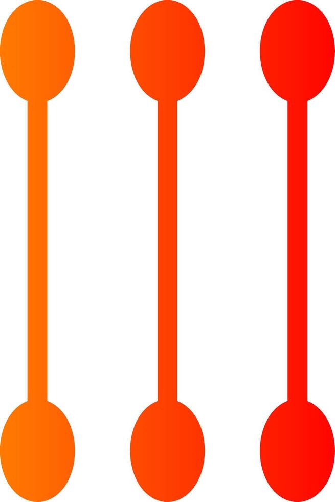Cotton Swab Colorful Icon Icon vector