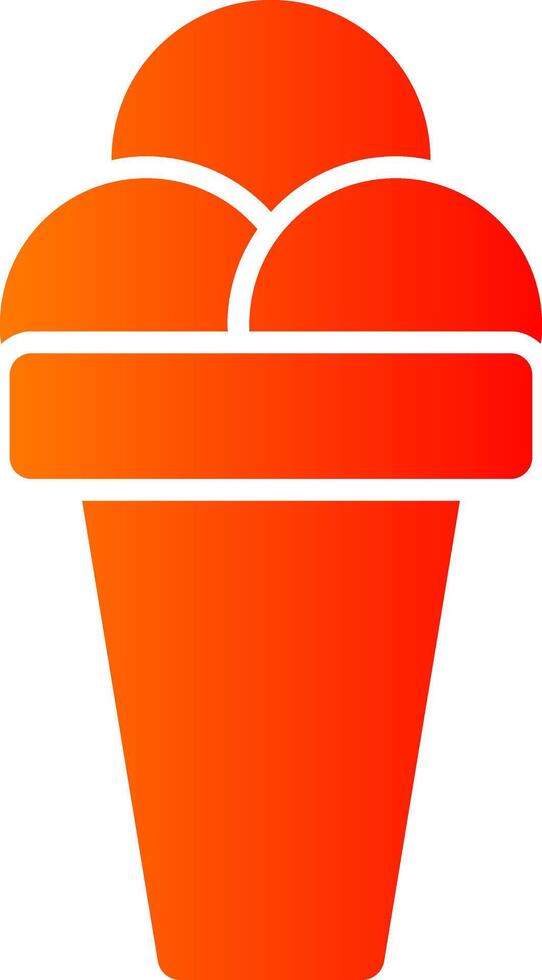 Ice Cream Colorful Icon Icon vector