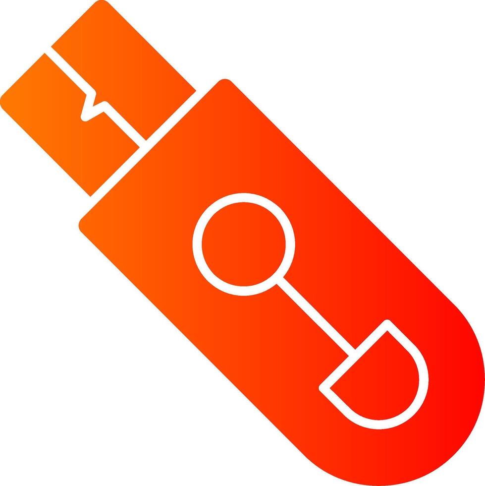 Flash Drive Colorful Icon Icon vector