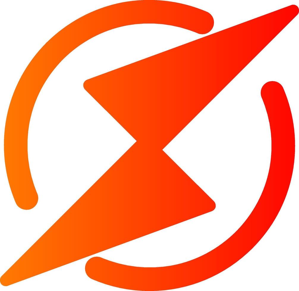 Thunder Bolt Colorful Icon Icon vector