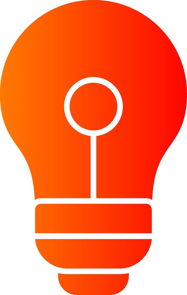 Bulb Colorful Icon Icon vector