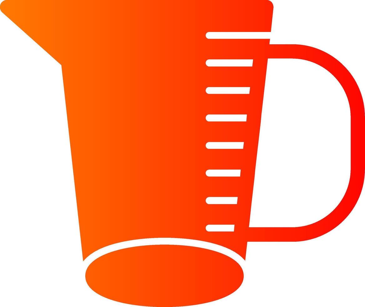 Measuring Jug Colorful Icon Icon vector