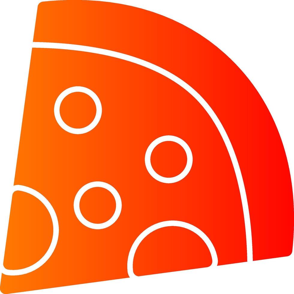 Pizza Slice Colorful Icon Icon vector