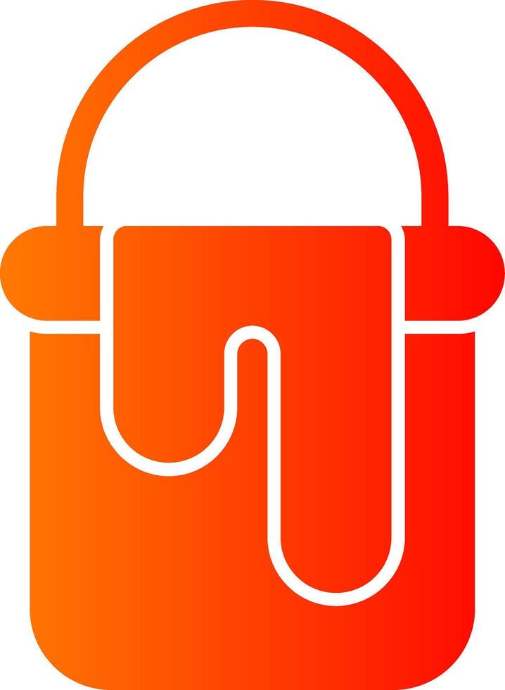 Paint Bucket Colorful Icon Icon vector
