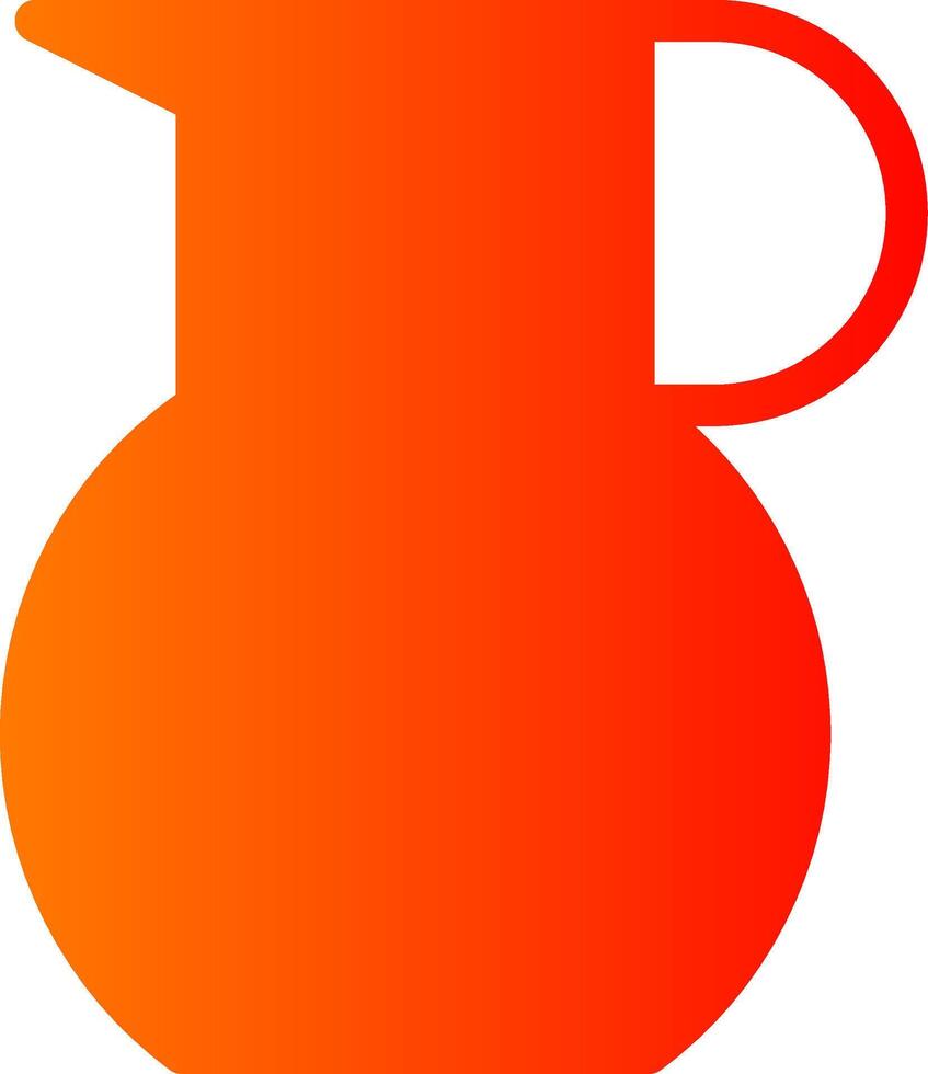 Jug Colorful Icon Icon vector