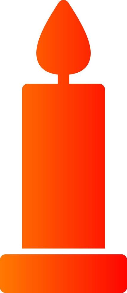 Candle Colorful Icon Icon vector