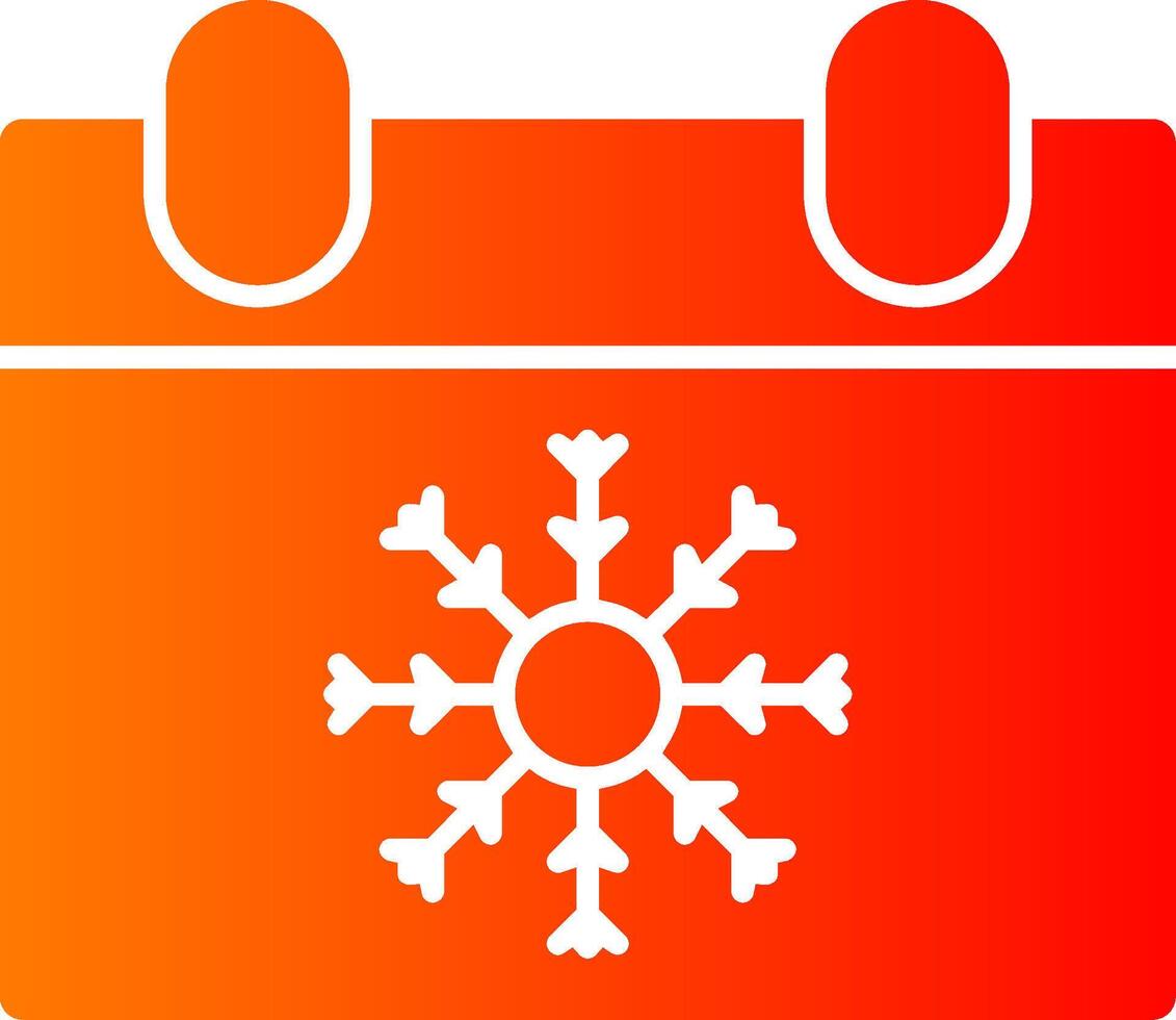 Winter Season Colorful Icon Icon vector