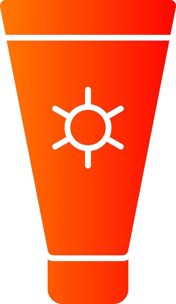 Sun Cream Colorful Icon Icon vector