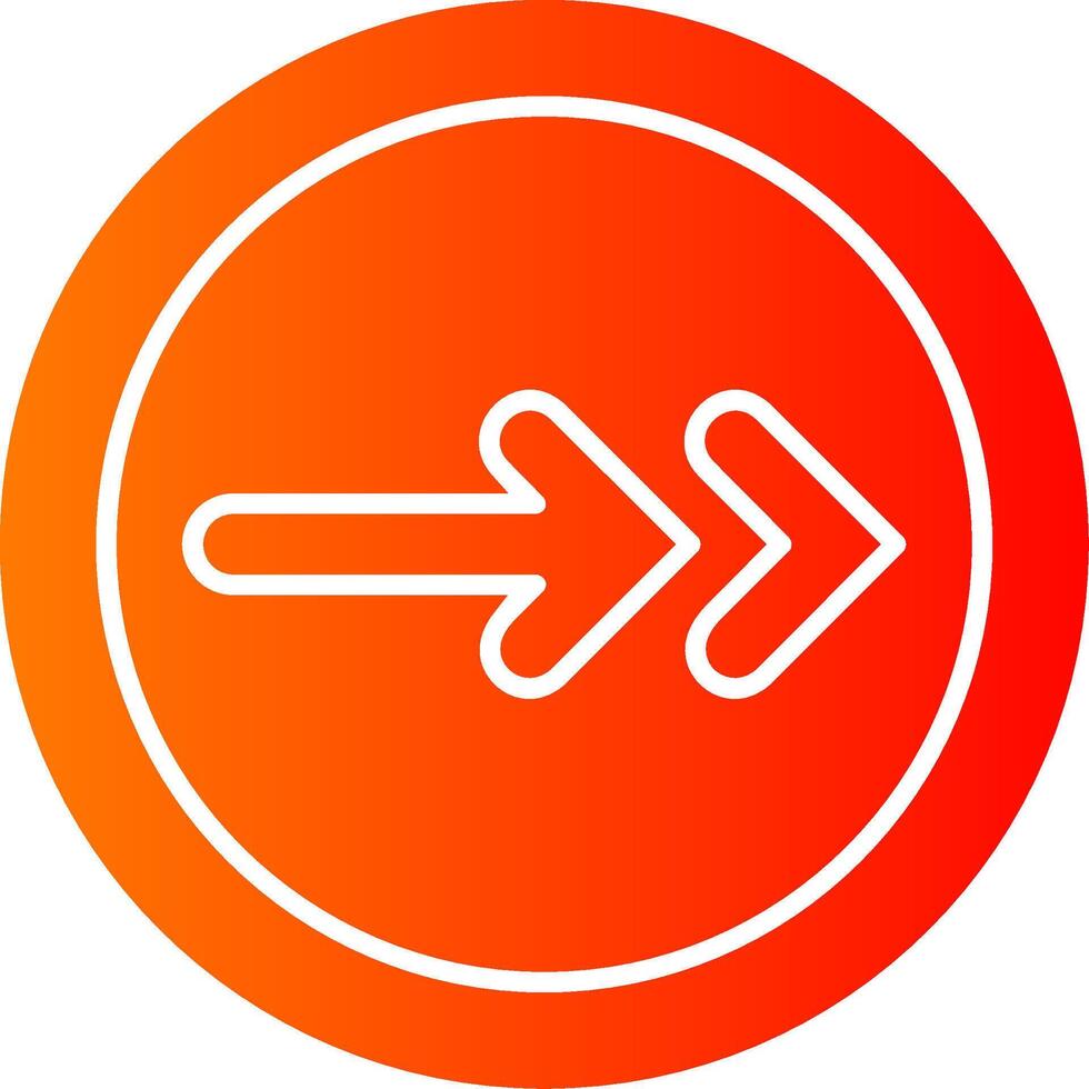 Next Colorful Icon Icon vector