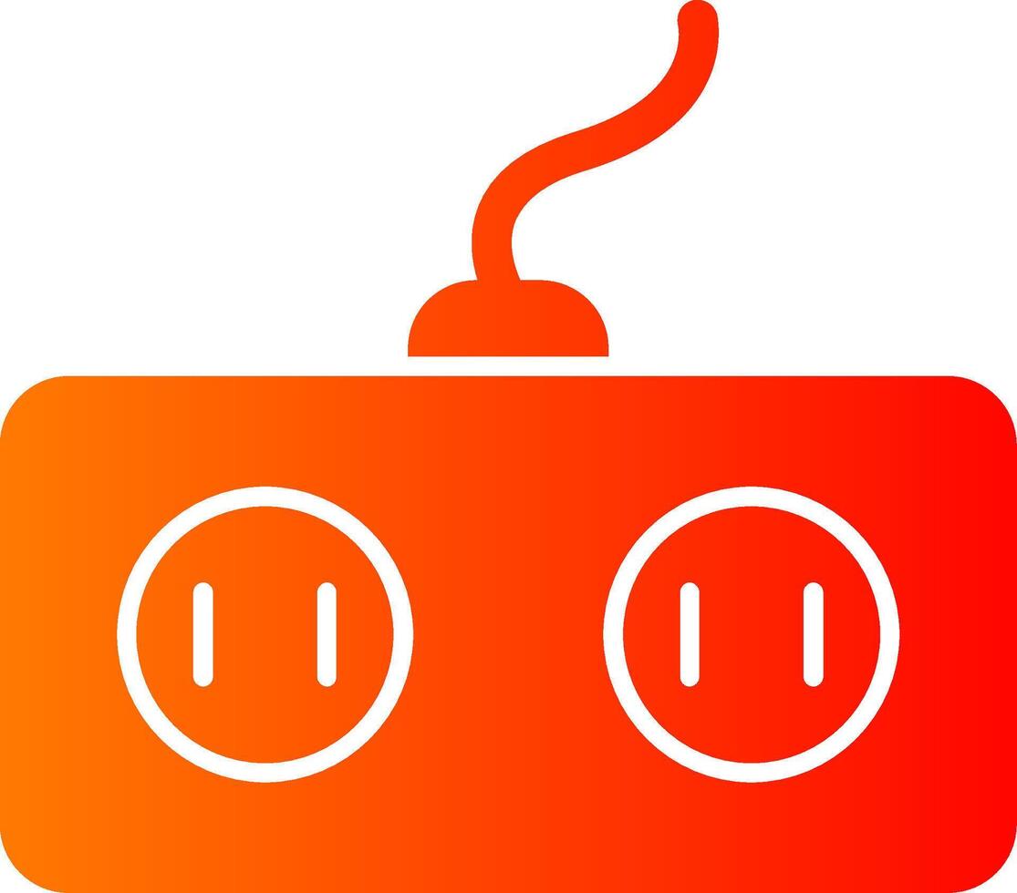 Power Socket Colorful Icon Icon vector