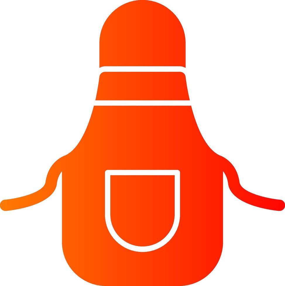 Apron Colorful Icon Icon vector