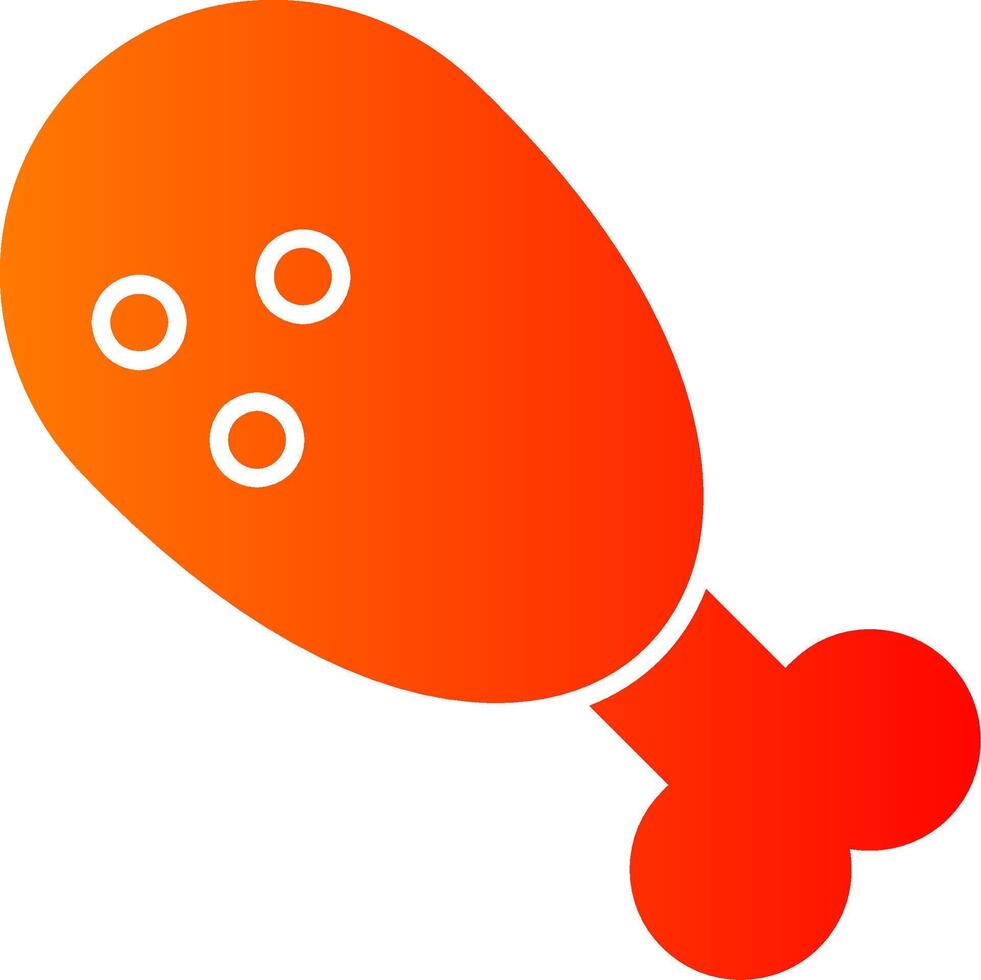 Fried Chicken Colorful Icon Icon vector