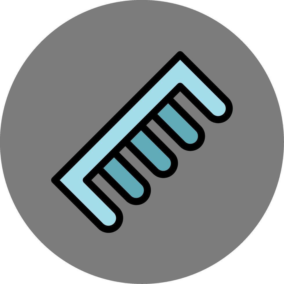 Comb Colorful Icon Icon vector