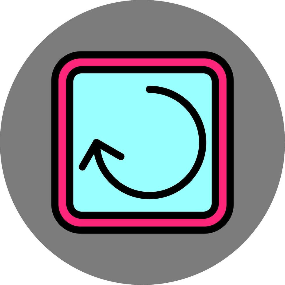 Reload Colorful Icon Icon vector