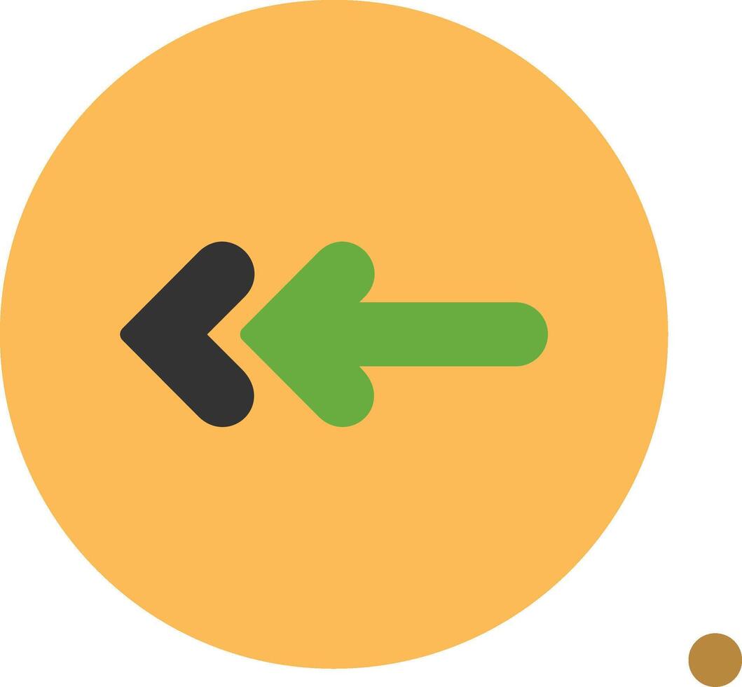 Back Colorful Icon Icon vector