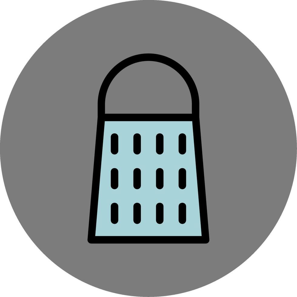 Grater Colorful Icon Icon vector