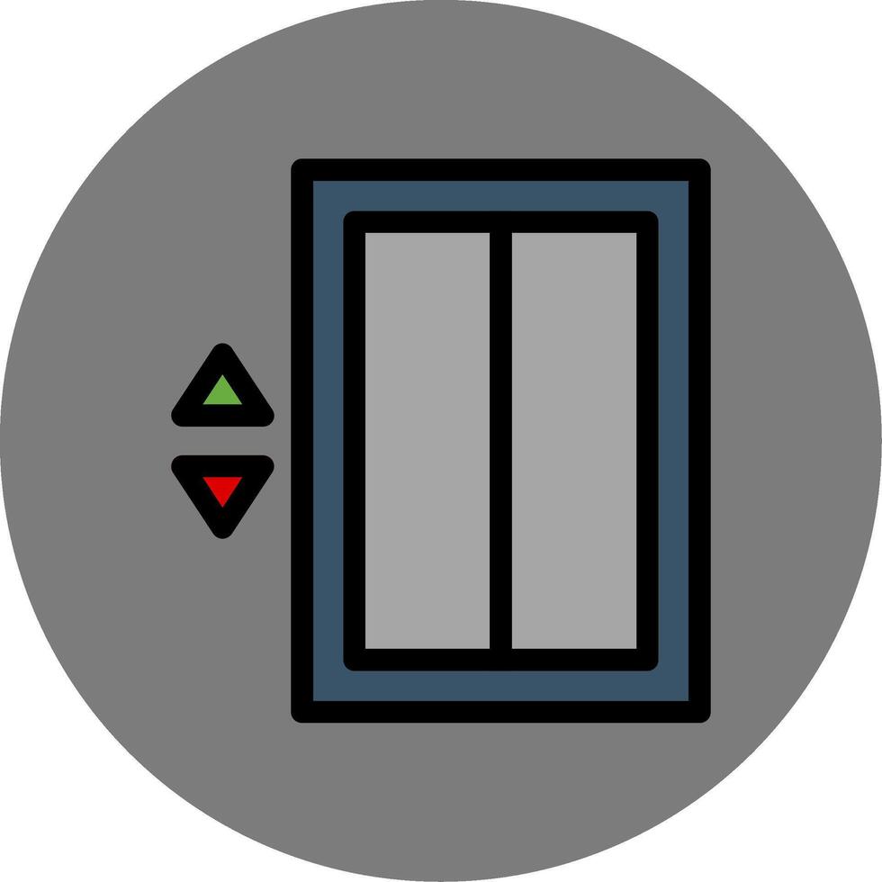 Elevator Colorful Icon Icon vector