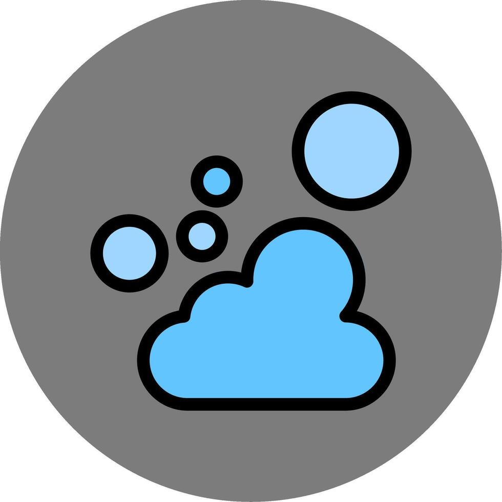 Foam Colorful Icon Icon vector