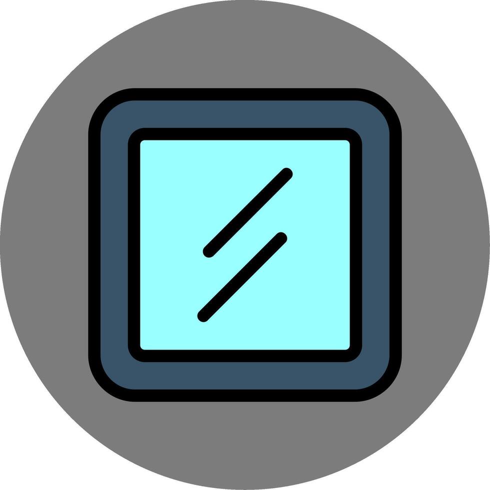 Mirror Colorful Icon Icon vector