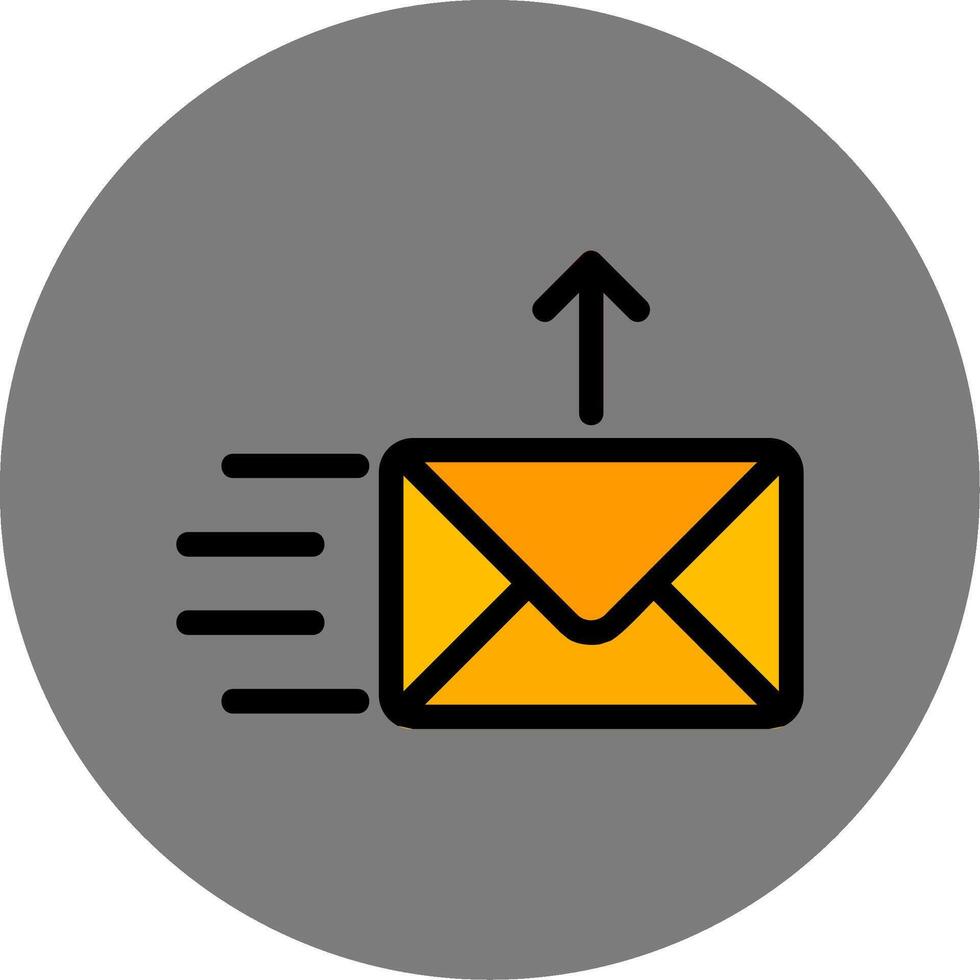 Send Colorful Icon Icon vector