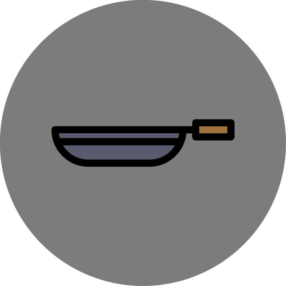 Pan Colorful Icon Icon vector